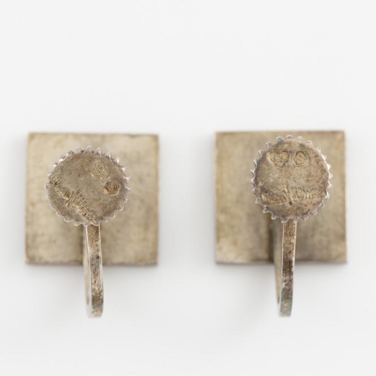 Wiwen Nilsson, earrings, a pair, silver.