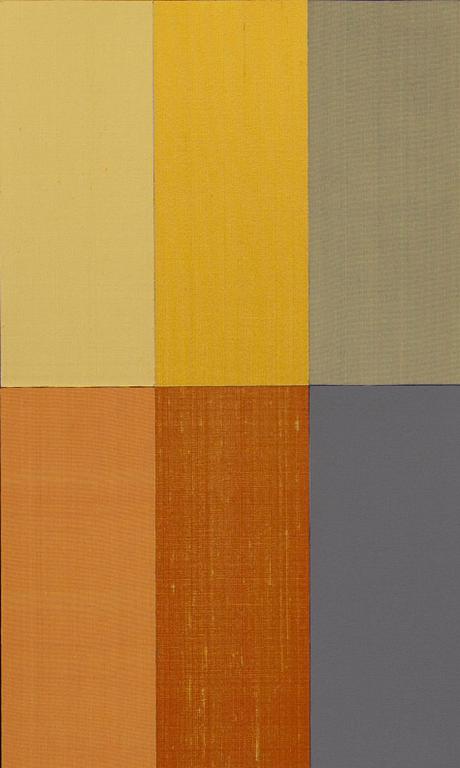 KRISTIINA WIHERHEIMO
Color Herbarium nro 4, 2010-12. 
Silke på HDF-skiva, 30x50 cm.