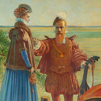 Vicke Andrén, oil on canvas, signed and dated -12.