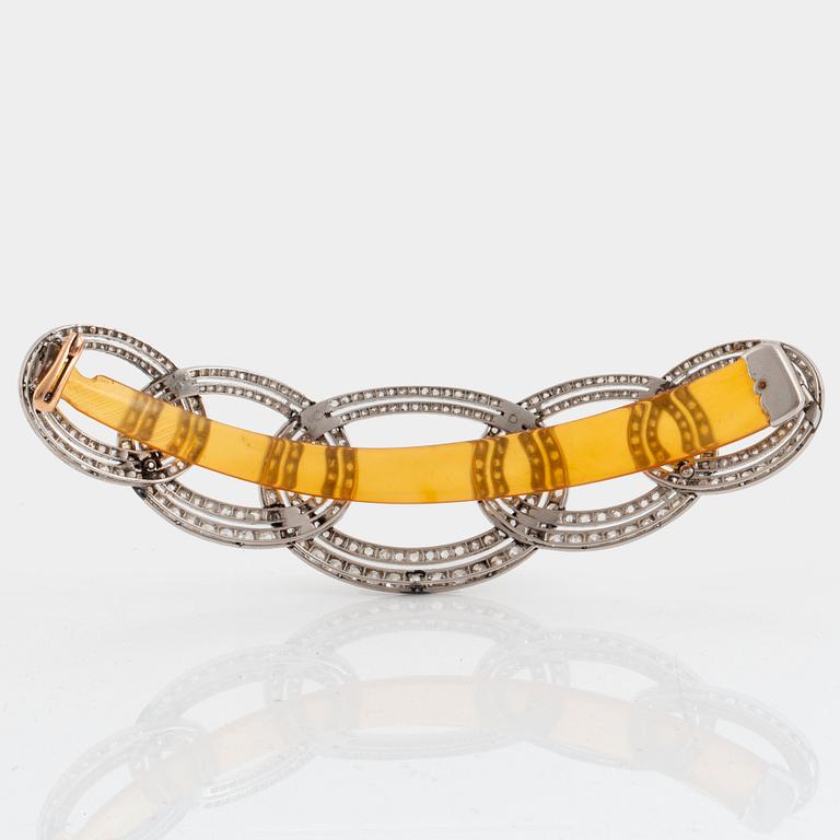 Barrette/hårspänne signerat Cartier, Art Deco.