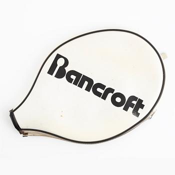 Tennisracket, Bancroft. Speciellt framtaget träracket. Signerad Björn Borg.