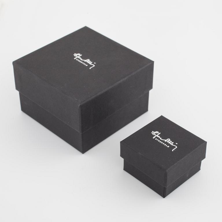 EFVA ATTLING, ARMRING "Twosome cuff" samt ÖRHÄNGEN "Dots ear".