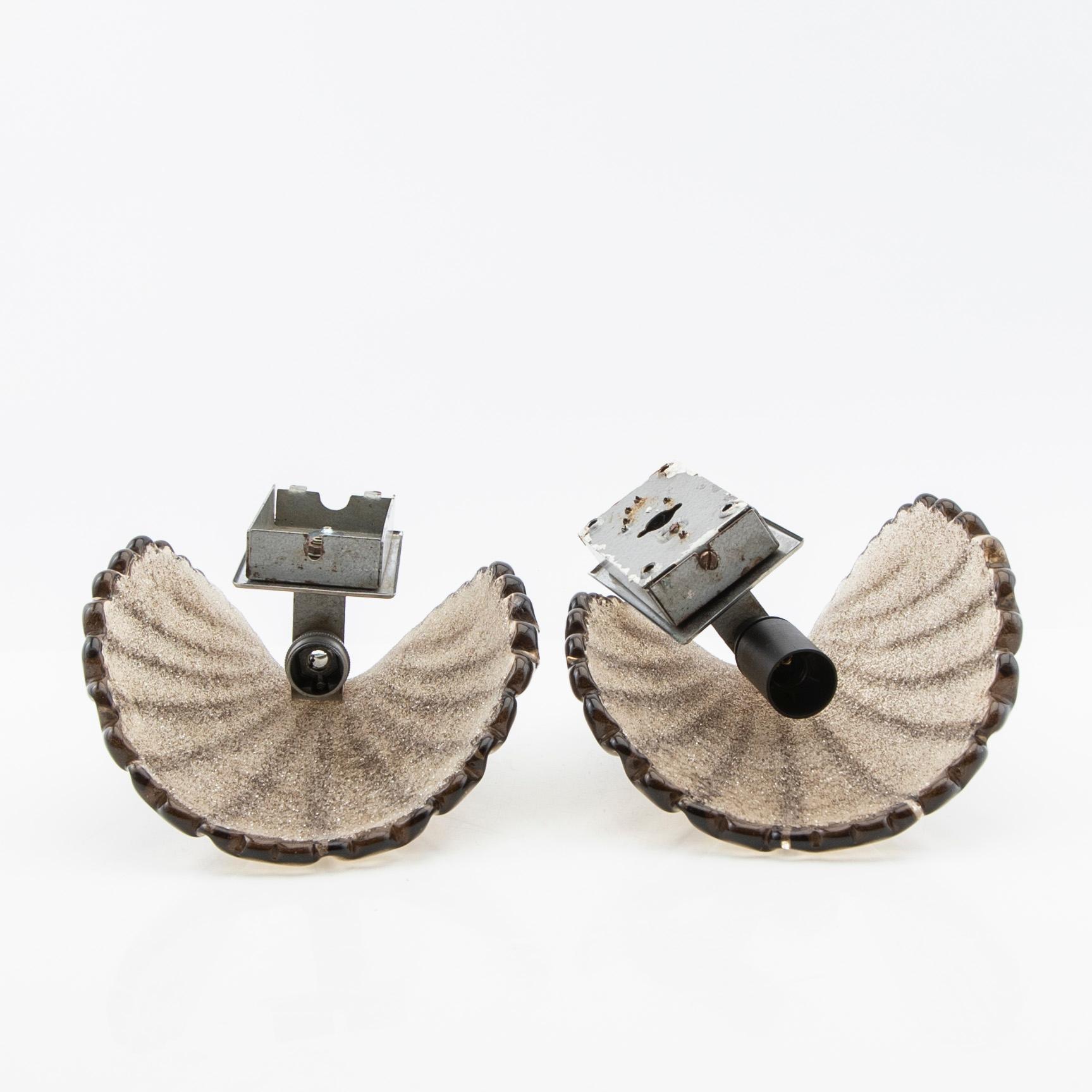 Wall lamps, 20th century.