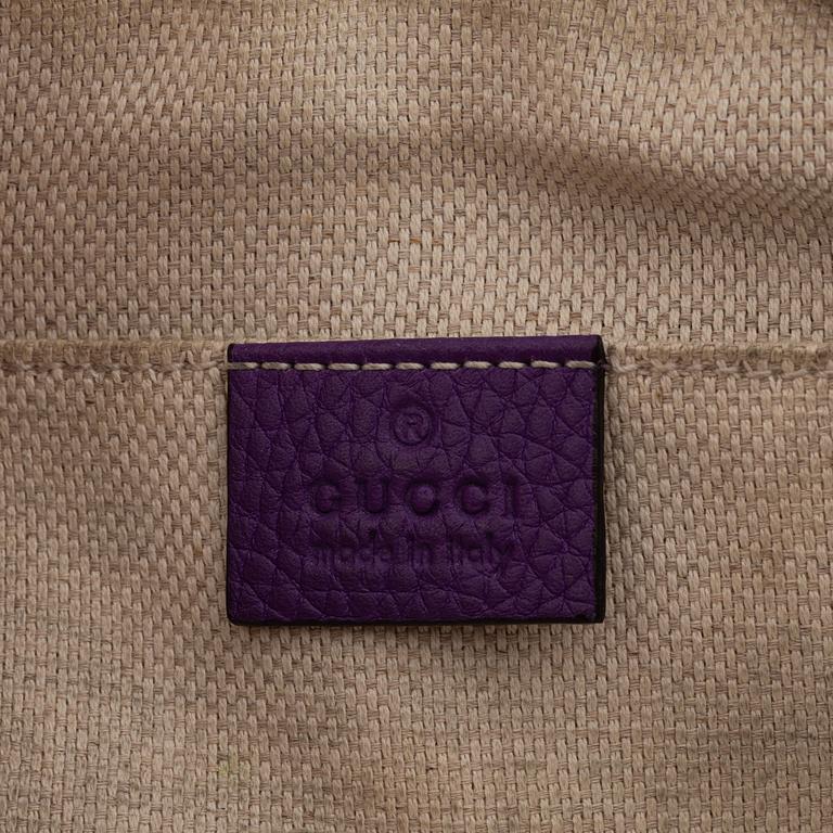 Gucci, a purple leather 'Soho Small' handbag, 2016.