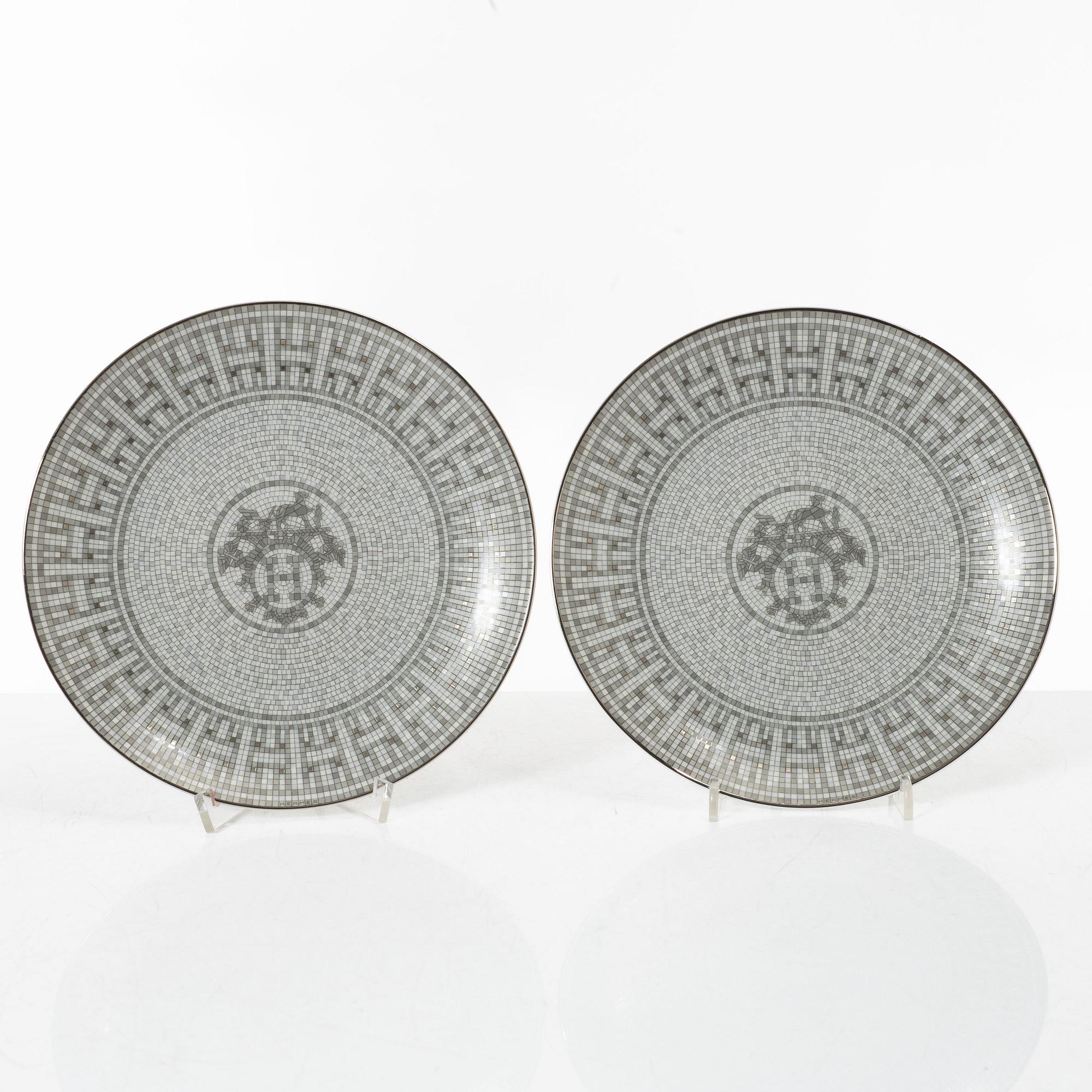 Hermès, plates, 4 pcs, "Mosaic in 24".