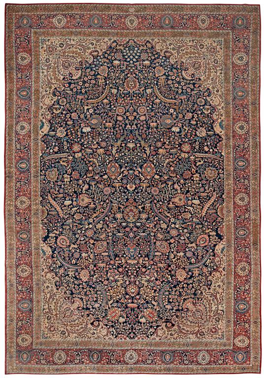 SEMI-ANTIQUE TABRIZ. 666,5 x 454 cm.