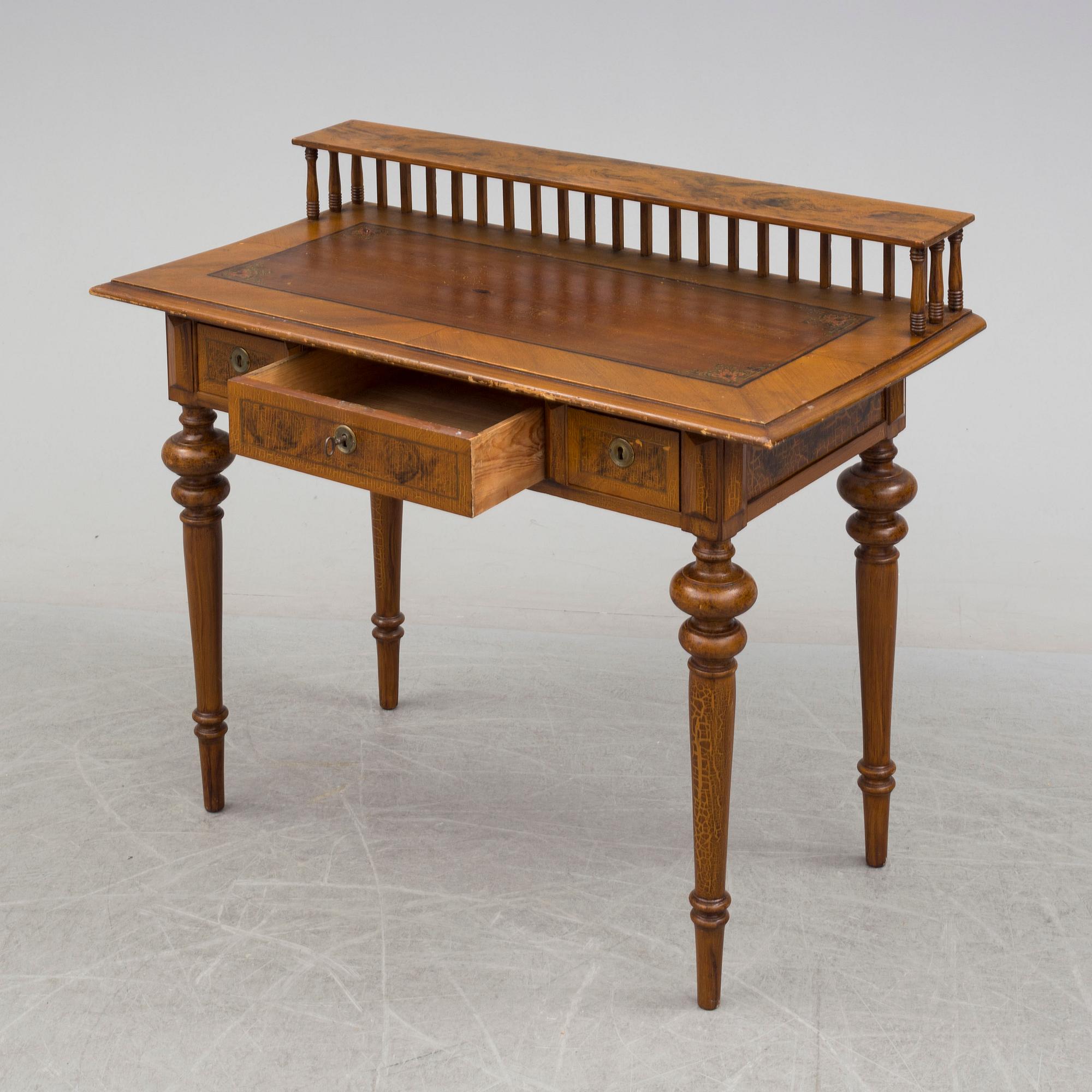 A late 19th century writing desk.