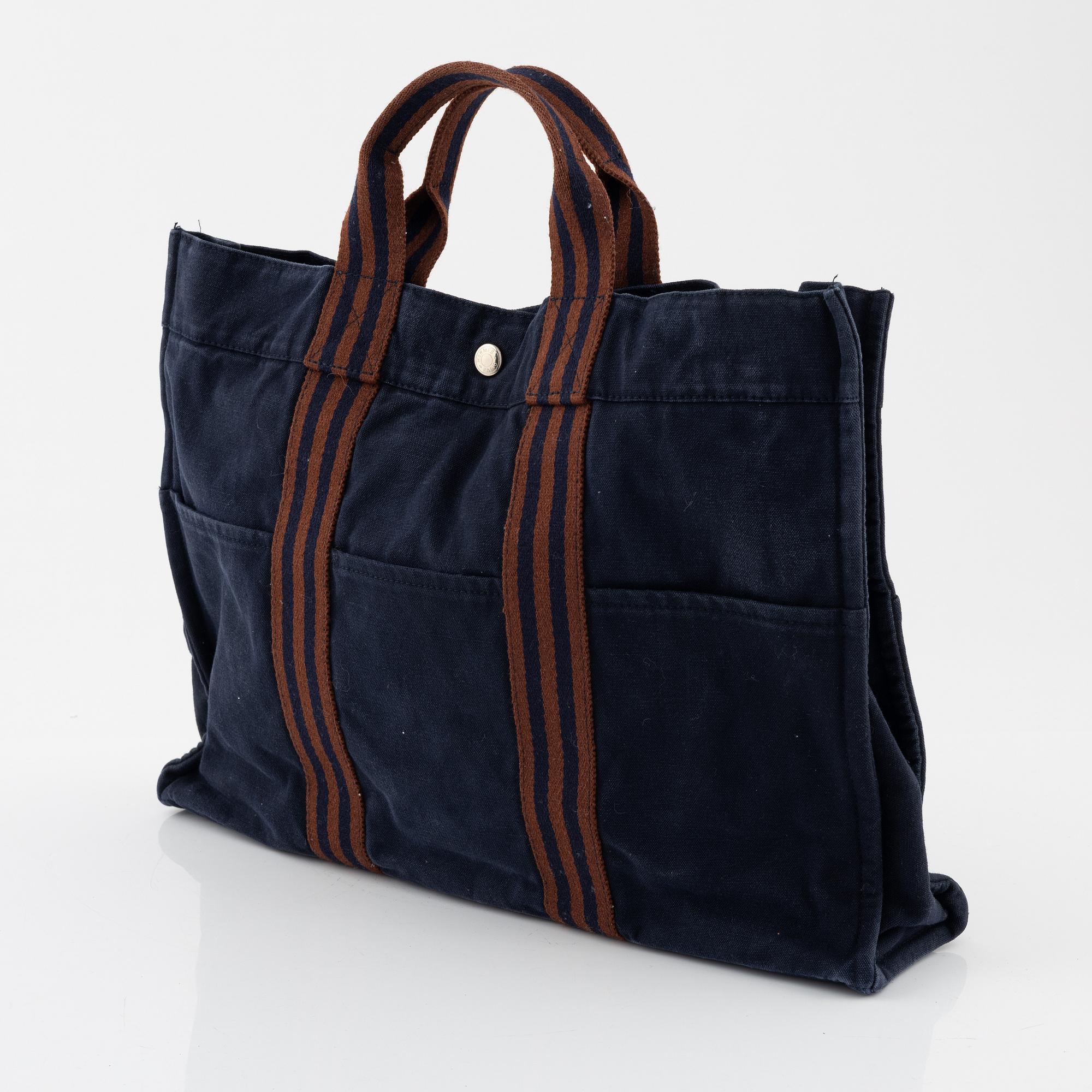 Hermès, A cotton bag "Fourre Tout".
