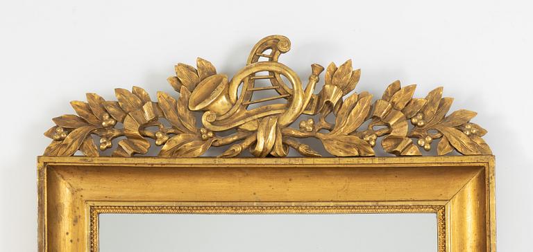 A gilt-wood mirror sconce, second half of the 19th century.