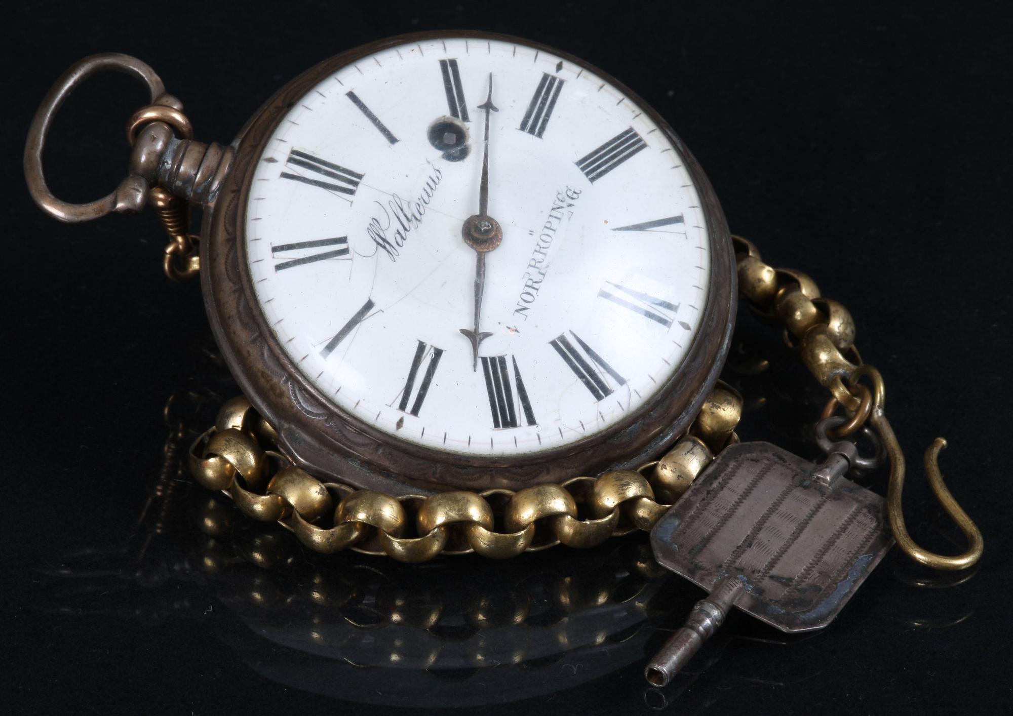 FICKUR, silver, "Wallerius Norrköping".