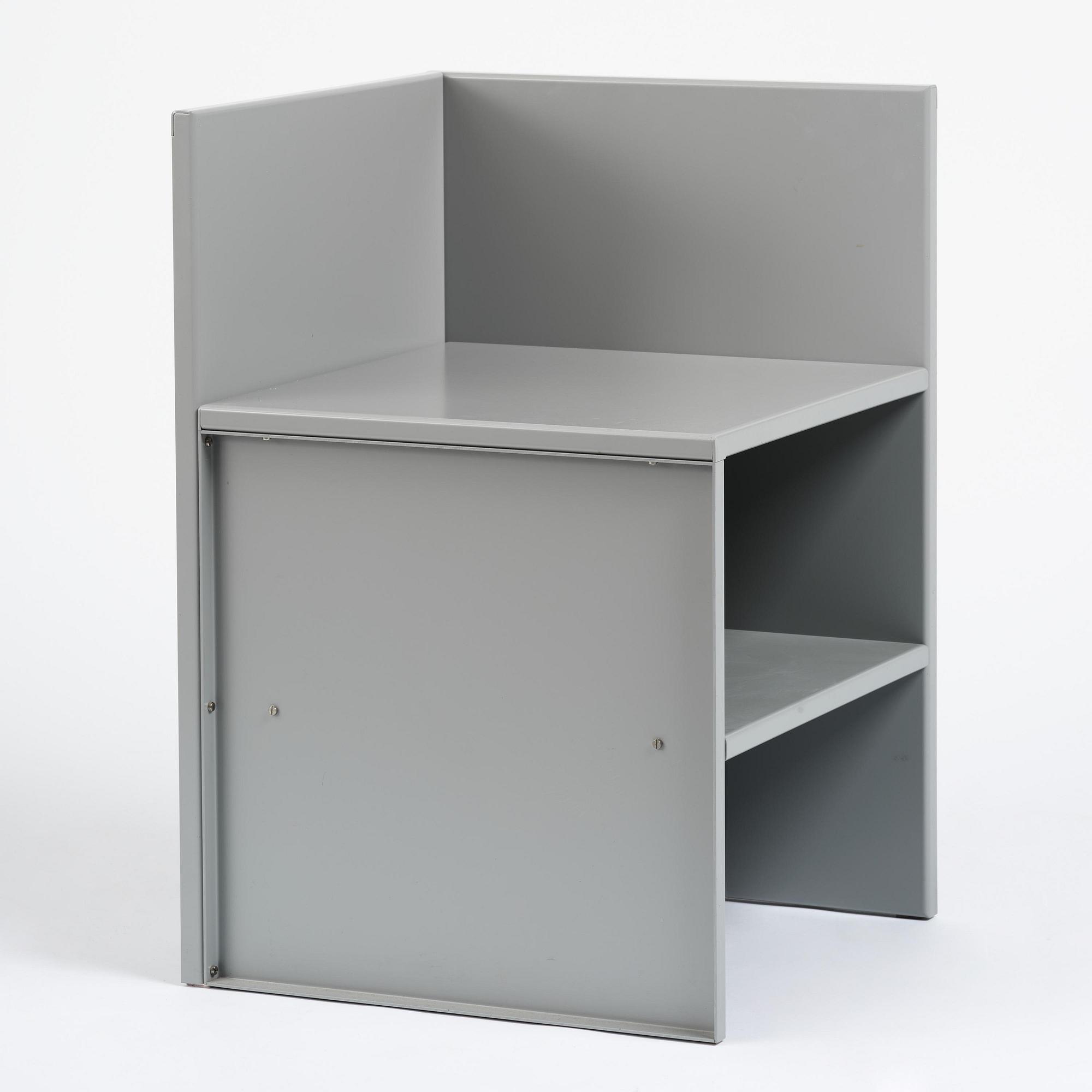 Donald Judd, a "Corner Chair No 15", Lehni, Switzerland, 1989.