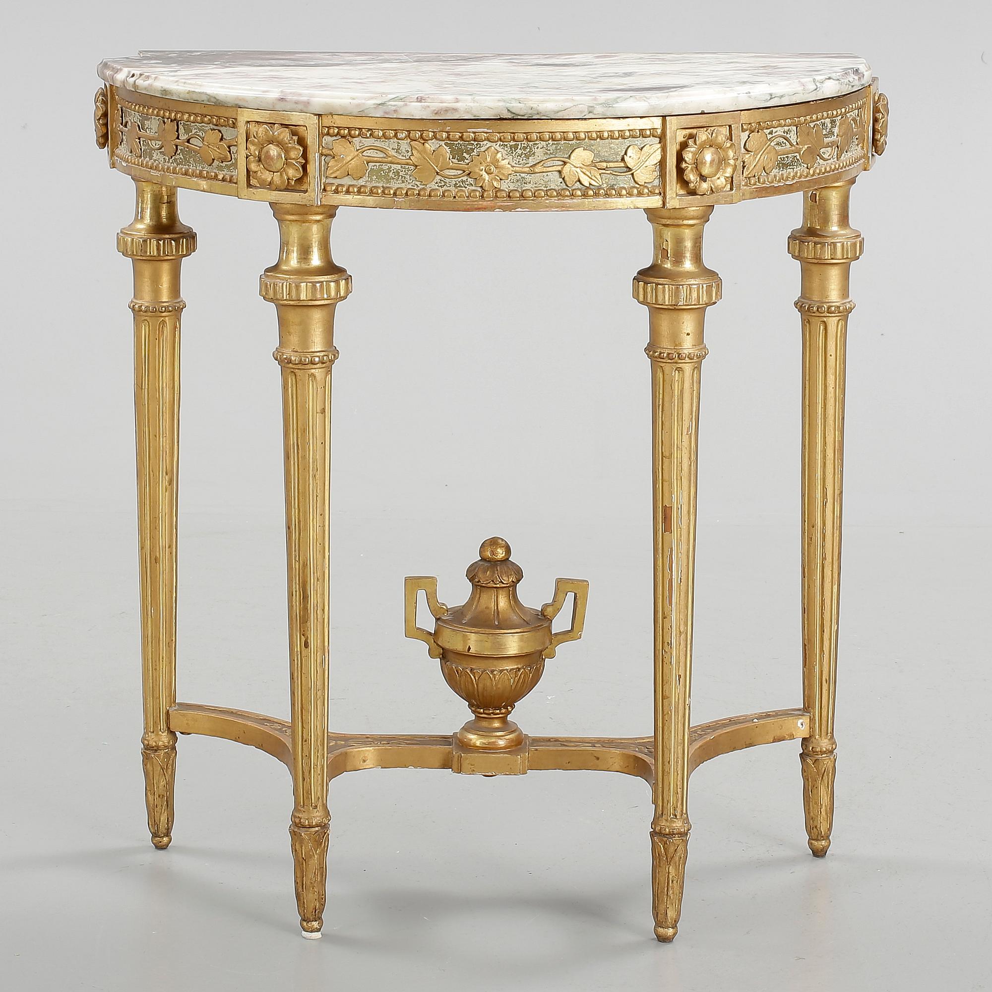 KONSOLBORD, gustavianskt, sent 1700-tal.