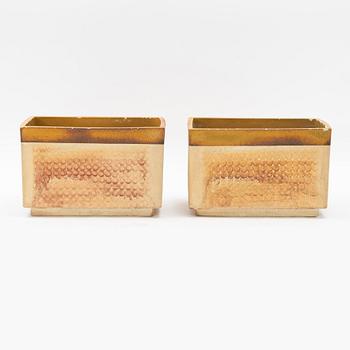 Karin Björquist, a pair of pots, Gustavsbergs studio.