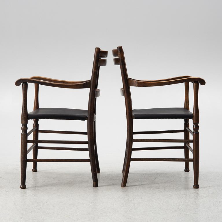 Gunnar Asplund, Armchairs, a pair, Gemla, designed for the Stockholm Exhibition 1930.
