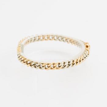 Armband, 18K tvåfärgat guld, Balestra, pansarlänk.