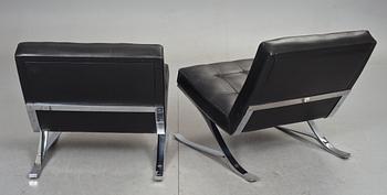 FÅTÖLJER, ett par. Design Sam Larsson för Dux, "Easy chair", 1960-tal.