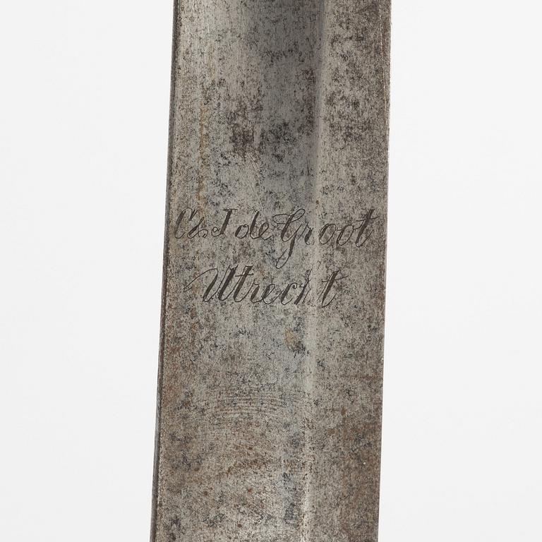 A 19th century Dutch/German sabre.