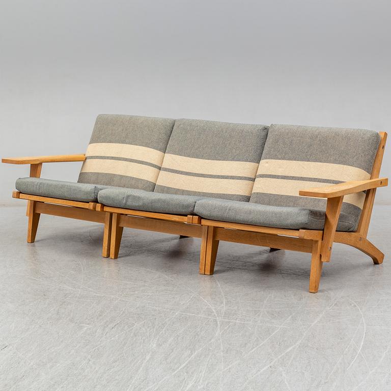 HANS J WEGNER, soffa/ fåtöljer, 3 delar, "GE 375",  Getama.
