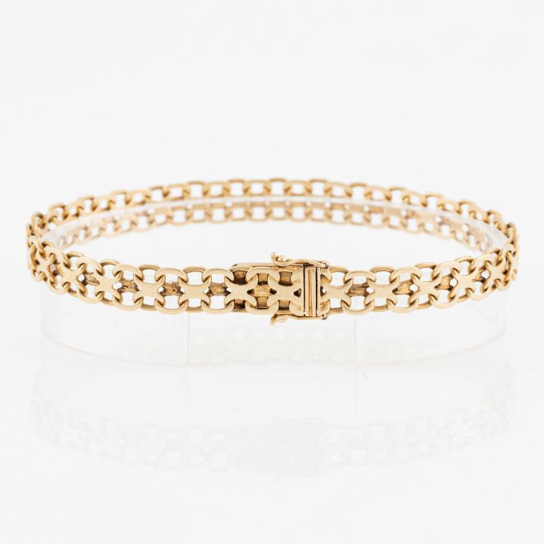 Bracelet, 18K gold, x-link.