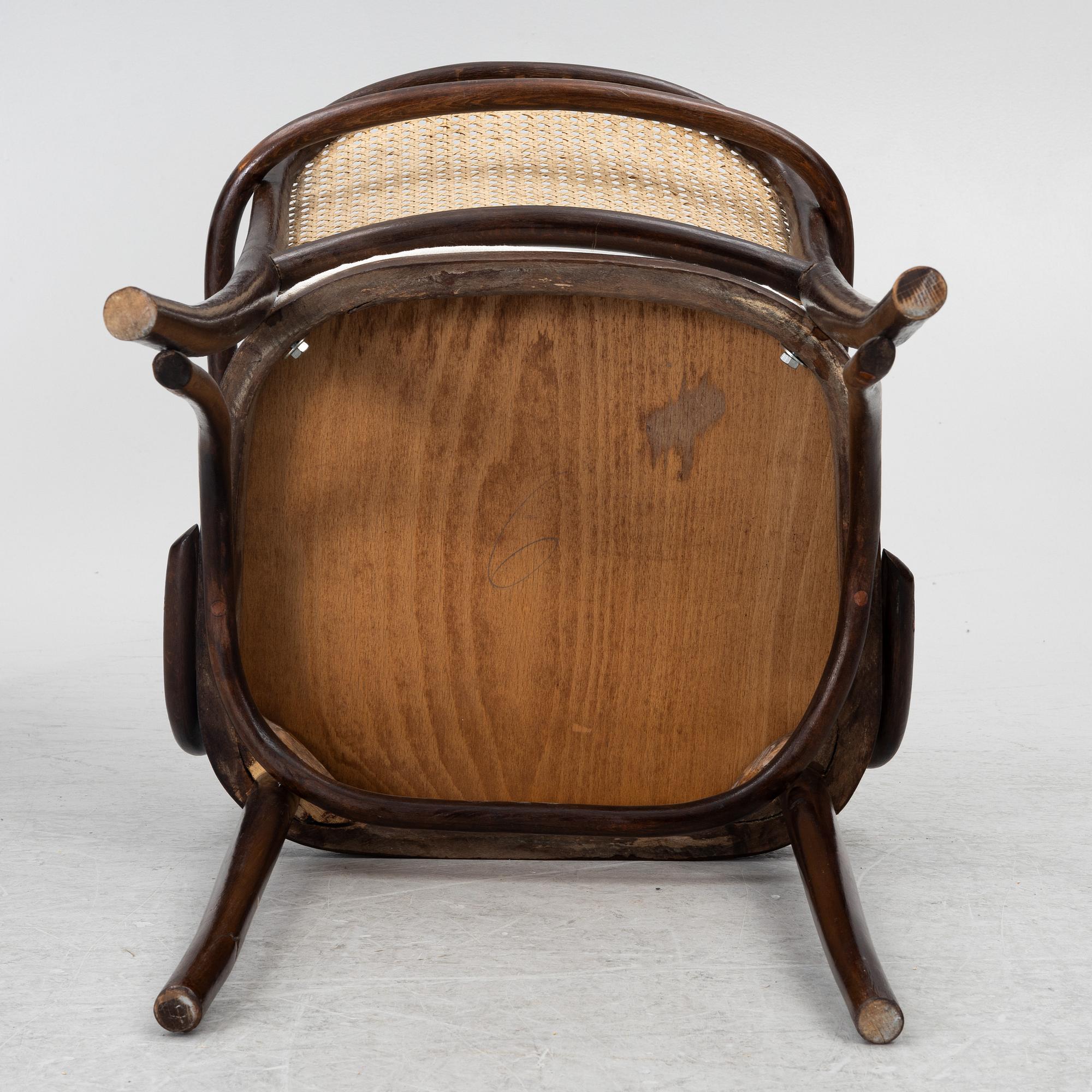 Eight rmchairs, second half of the 20th century.