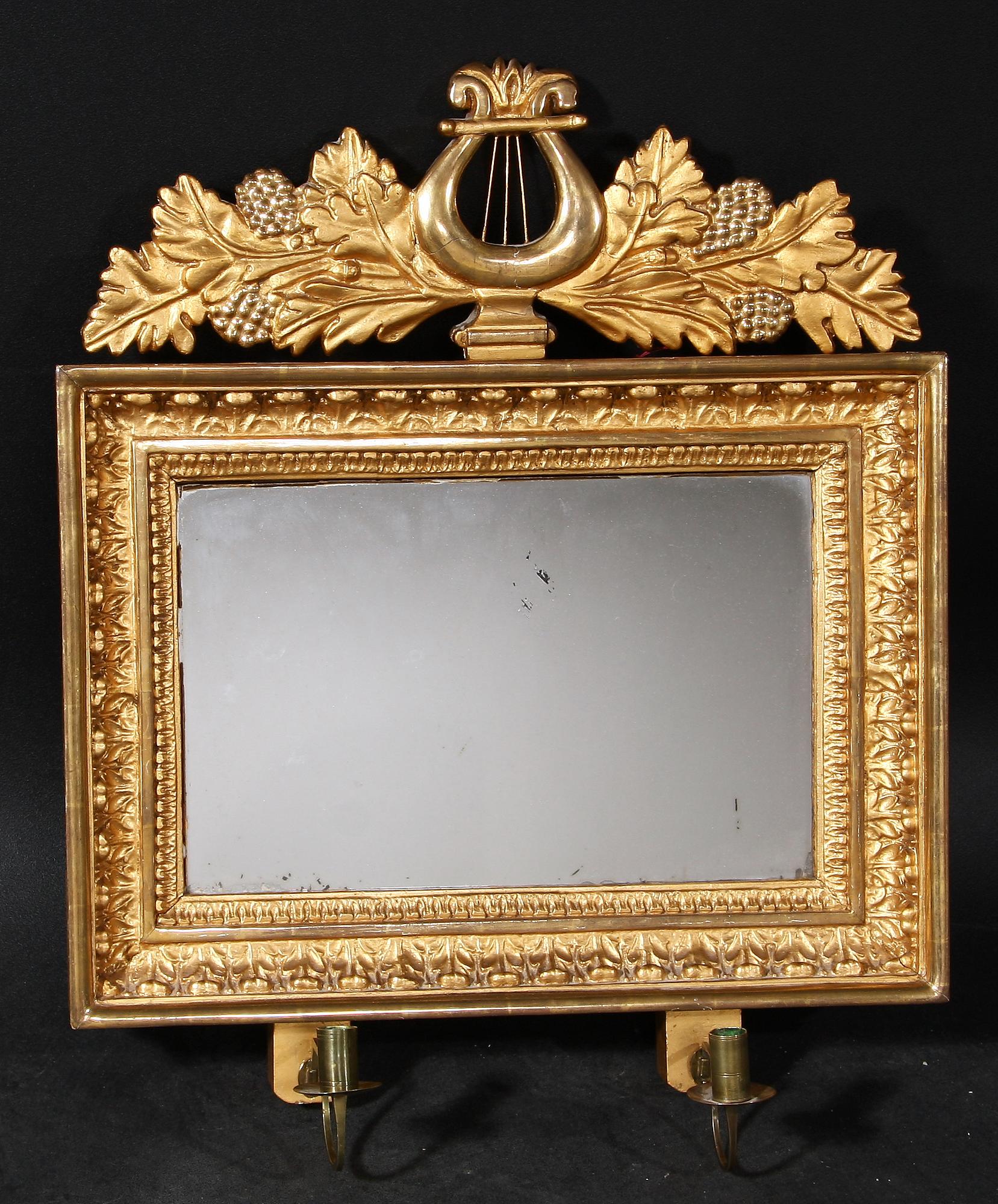 SPEGELLAMPETT, senempire, Sverige 1830-40-talet.