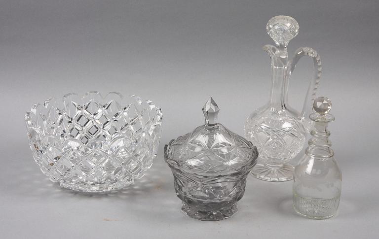 PARTI GLAS, 4 delar, 1800-tal.