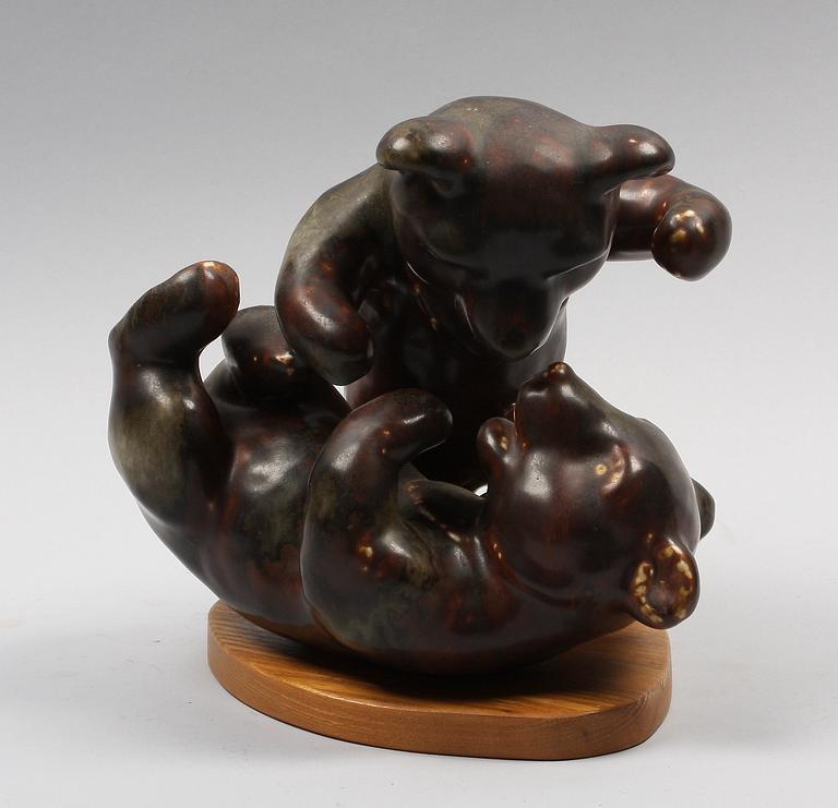 FIGURIN, stengods. Karl Grössl, Rörstrand.