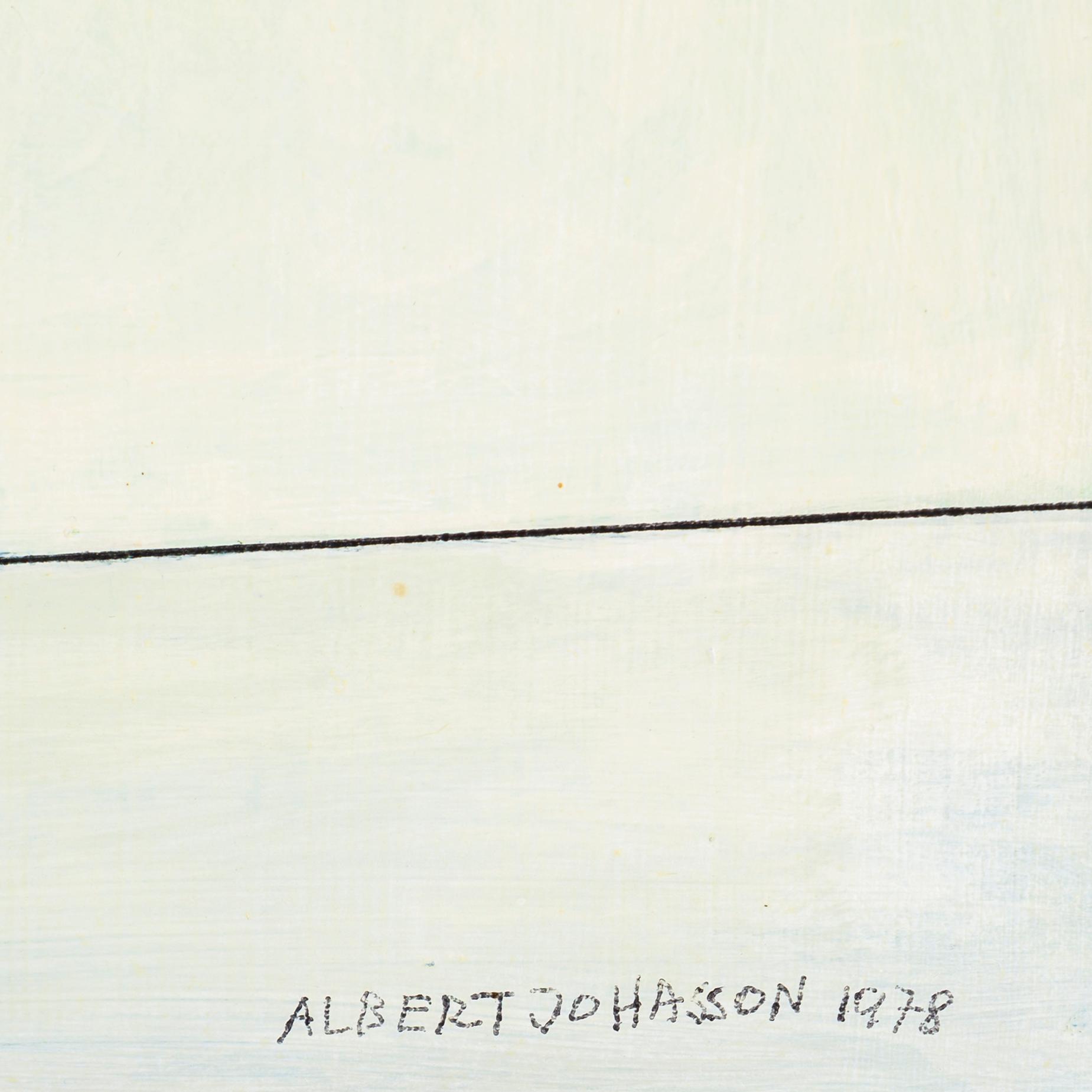 ALBERT JOHANSSON, olja på pannå, signerad och daterad 1978.
