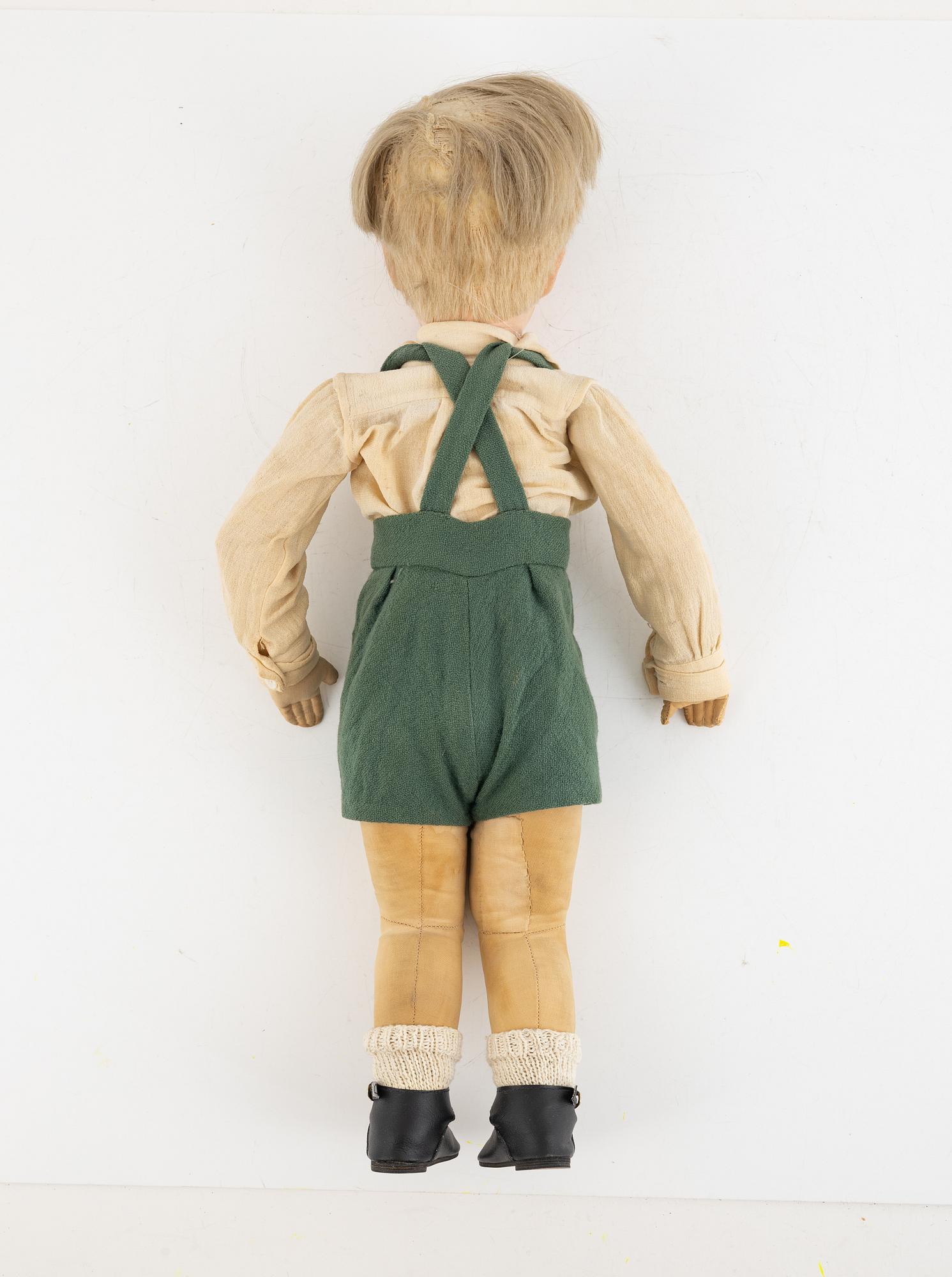 Käthe Kruse, doll, "Lars", Germany, circa 1930.