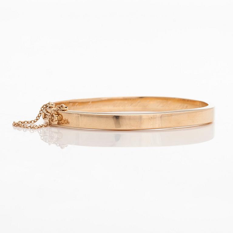 A 14K gold bracelet with single-cut diamonds, Kulta-Hamara Oy, Helsinki 1959.