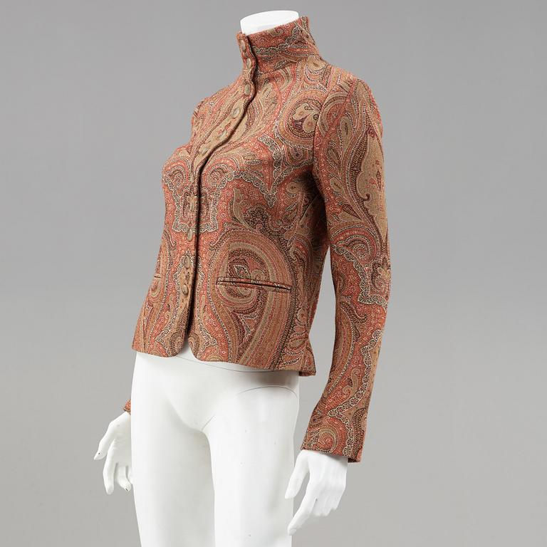 A paisley patterned jacket by ralph Lauren.