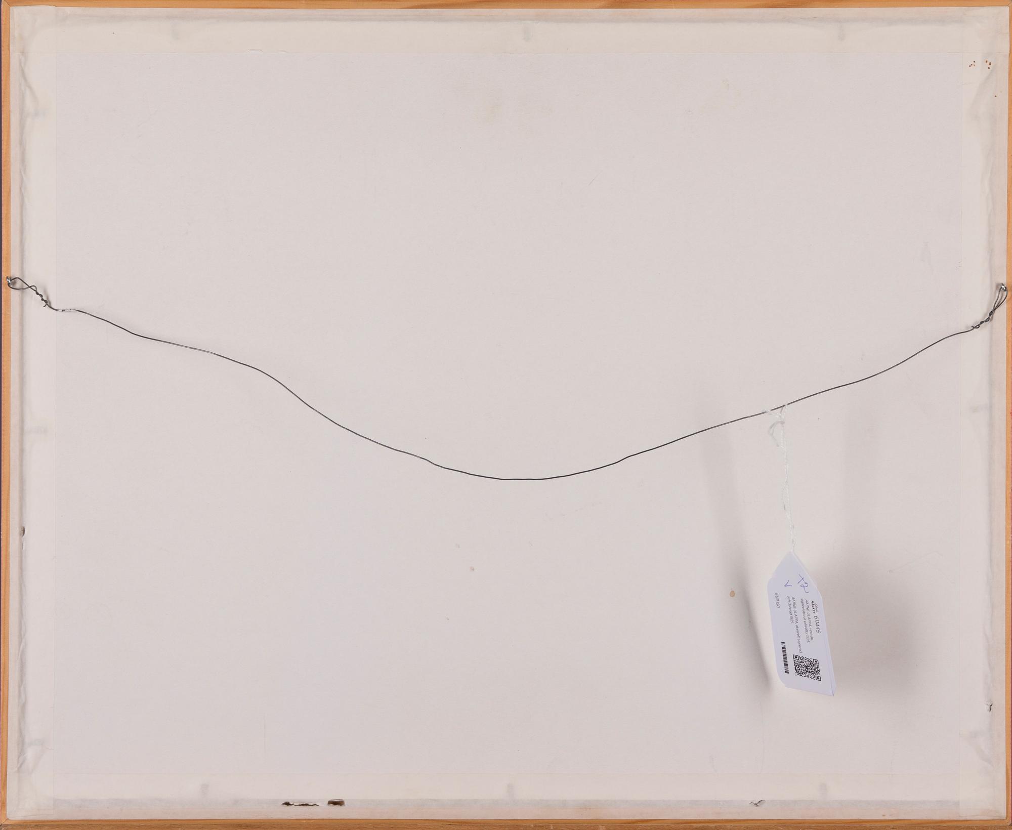 AARNE ULAPPA, akvarell, signerad och daterad 1925.