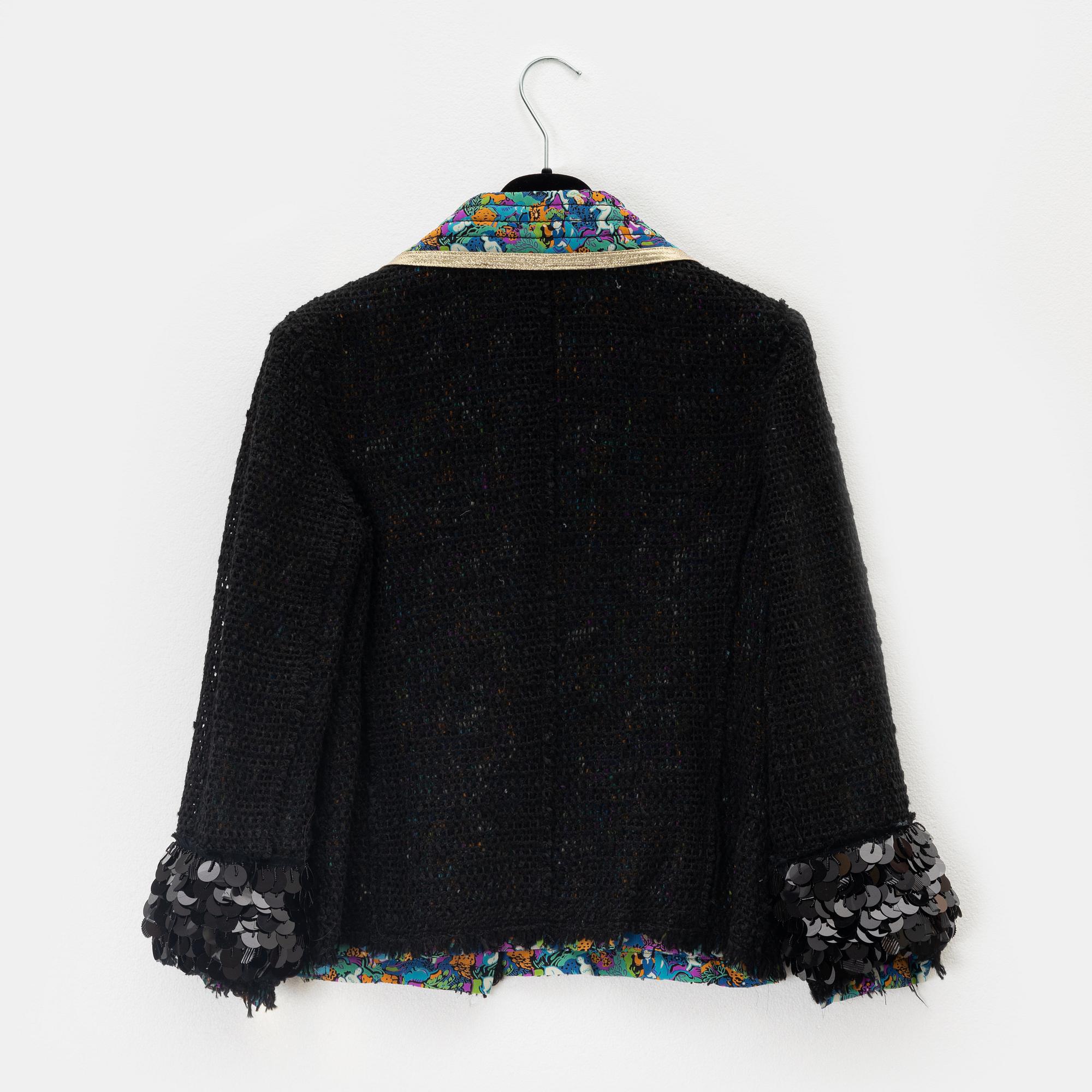 Marc Jacobs, a sequin and ribbon decor jacket, size 0.