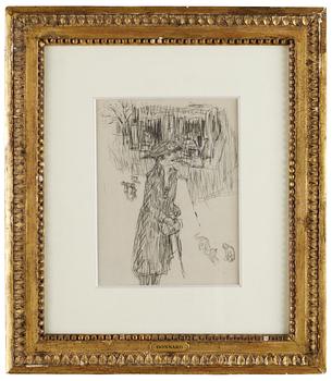 Pierre Bonnard, "Jeune femme dans la Rue" (Porträtt av Renee Monchaty).