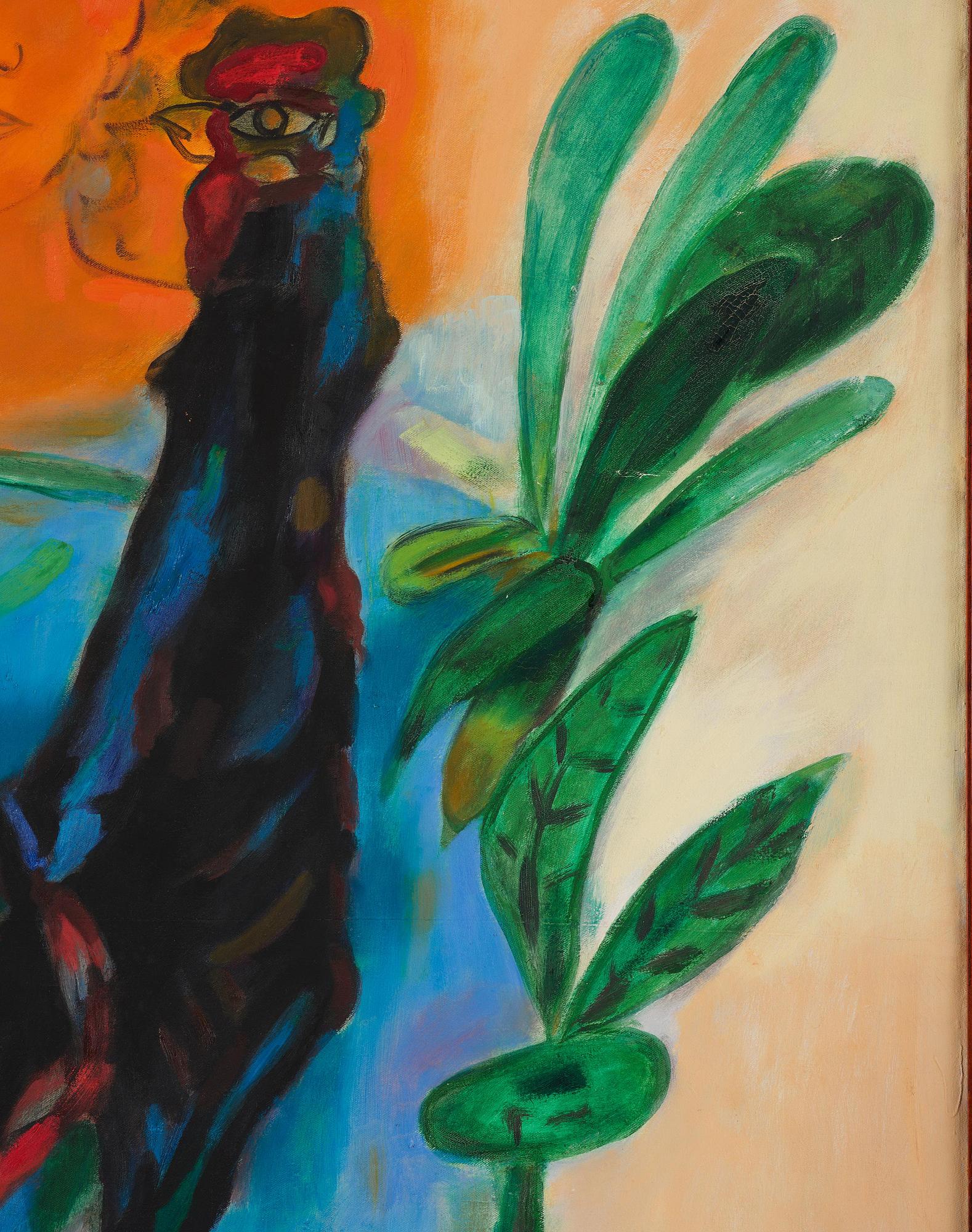 Mariano Rodriguez, Woman and rooster.