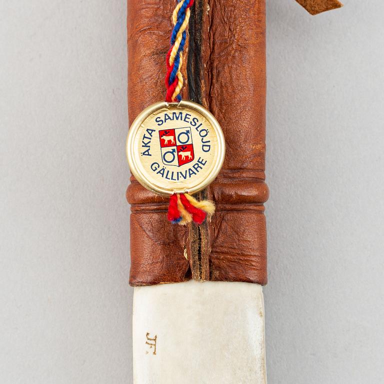 Johan Fankki, samekniv, signerad JF.