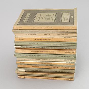 A group of 30 early Sotheby & Co (Sothebys) auction catalogues, 1968-1976.