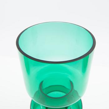 Tamara Aladin, Vases and a decanter, 3 pcs, glass, Riihimäen Lasi, Finland, 1960s/70s.