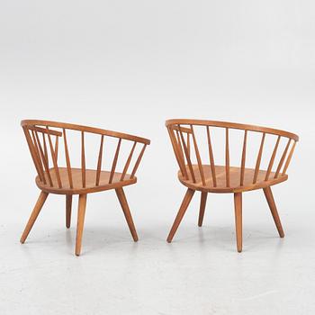 Yngve Ekström, a pair of "Arka" chairs, 1960s.