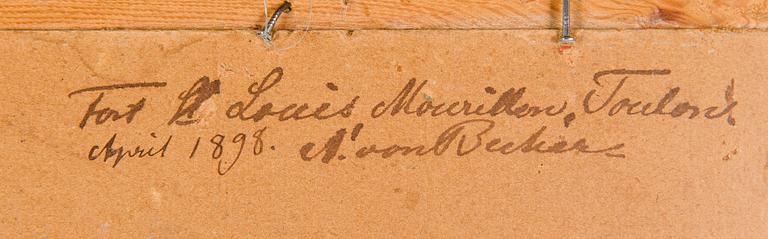 Adolf von Becker, Fransk Fästning.