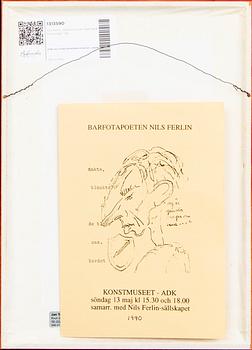 Nils Ferlin, a poem with drawings by Svän Grandin.