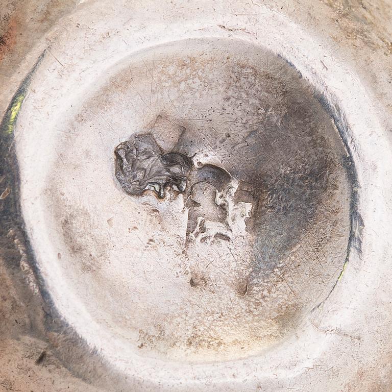 Three 18th-century silver tumblers, Moscow.