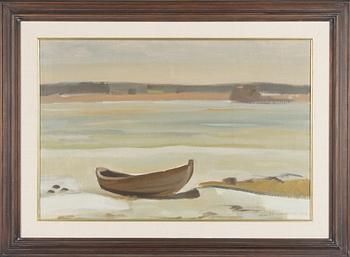 Eero Nelimarkka, Shore View with a Skiff.