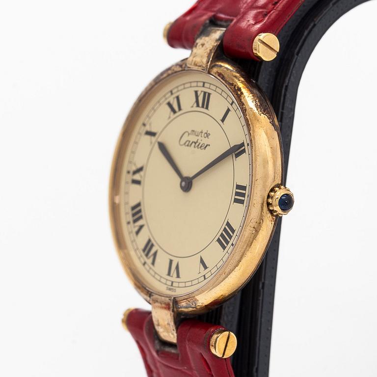 Cartier, must de Cartier, Vendôme, rannekello, 30 mm.