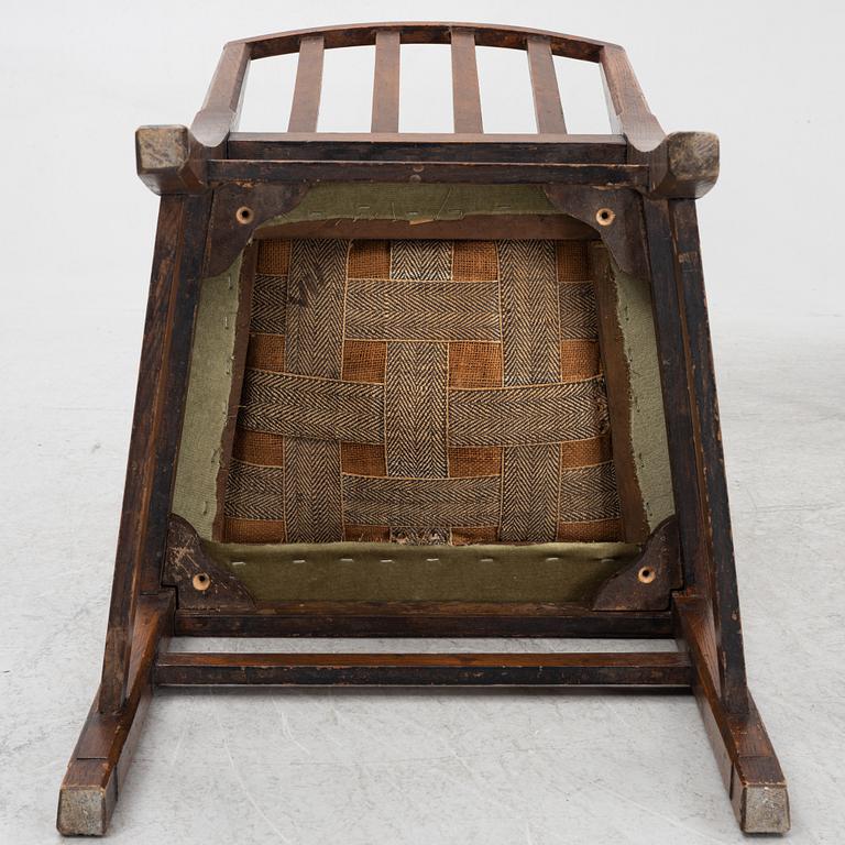 Coronation chairs, 6 pcs, used among others at the coronation of Elizabeth II, England, 19th century.