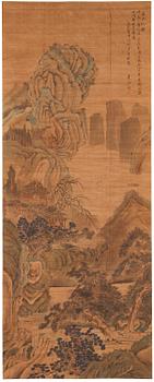 Yuan Jiang, (Active 1690-1739), efter. Ink and colour on silk.