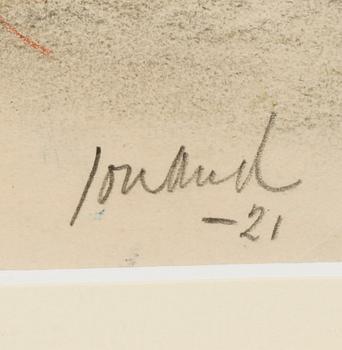 JOHN JON-AND, pastell, signerad och daterad -21.