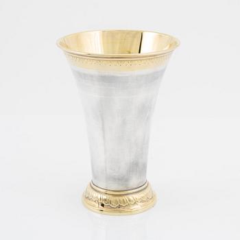 Bägare, silver, CG Hallberg, Stockholm, 1949.