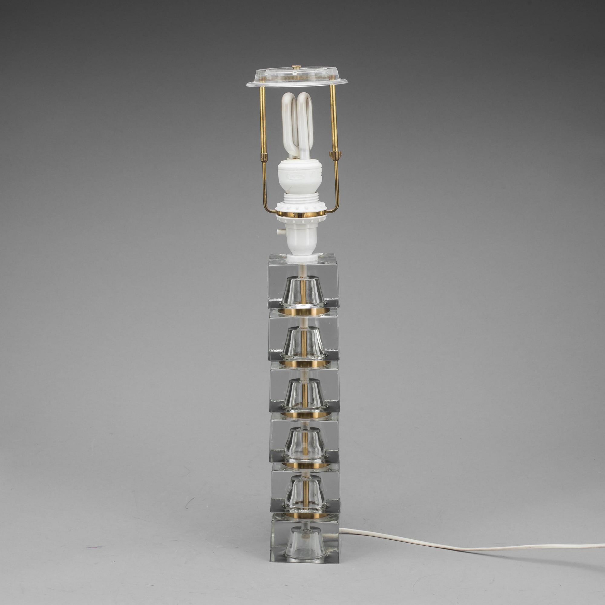 BORDSLAMPA, Carl Fagerlund, Orrefors, 1900-talets andra hälft.
