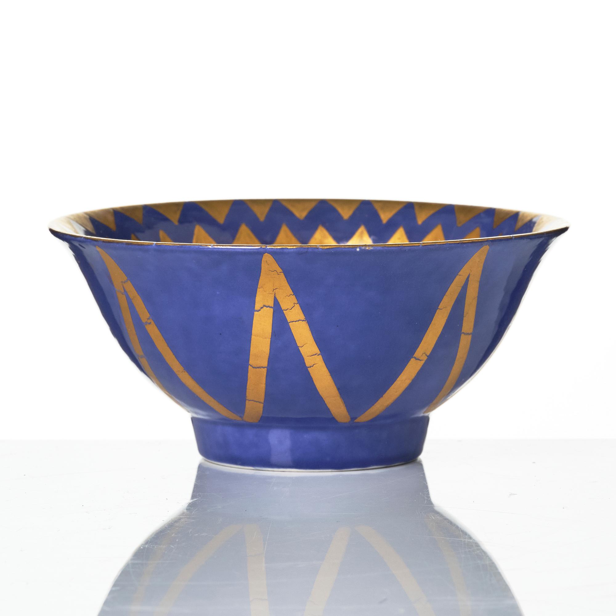Wilhelm Kåge, Ask and bowls, 2 pcs, Gustavsberg 1927, 1929 and 1932.